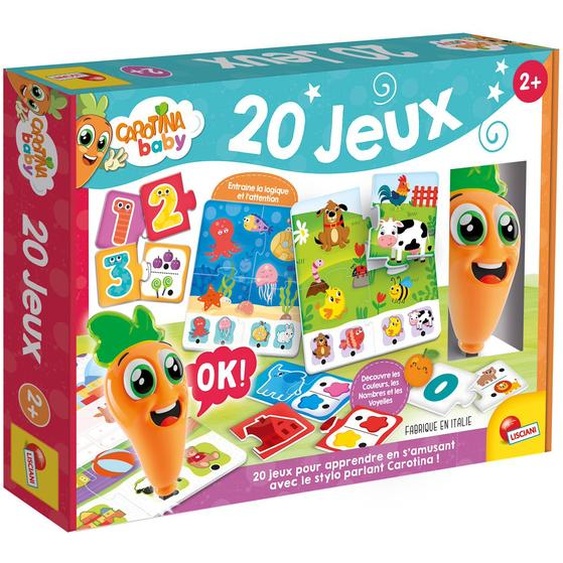 20 Jeux Éducatifs Avec Stylo Parlant Carotina Baby Multicolore