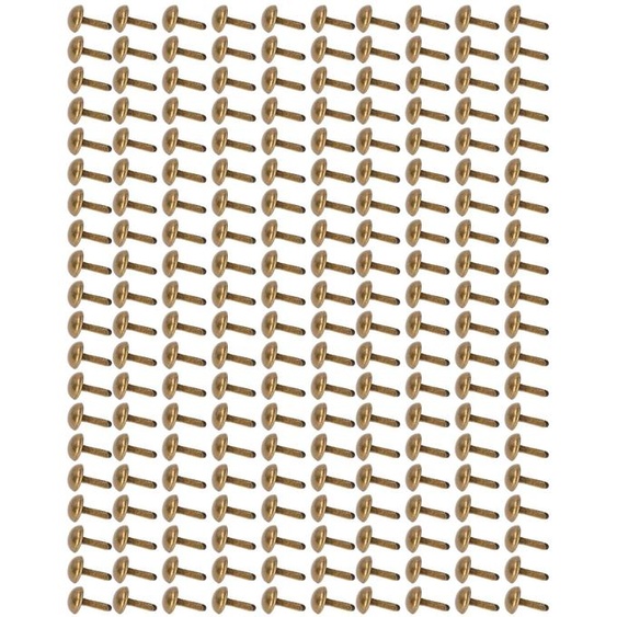 200 clous décoratifs, couleur bronze, 0,3 pouce, revêtement métallique, brillants, installation facile, clous décoratifs pour vêtements, sacs, chaussures