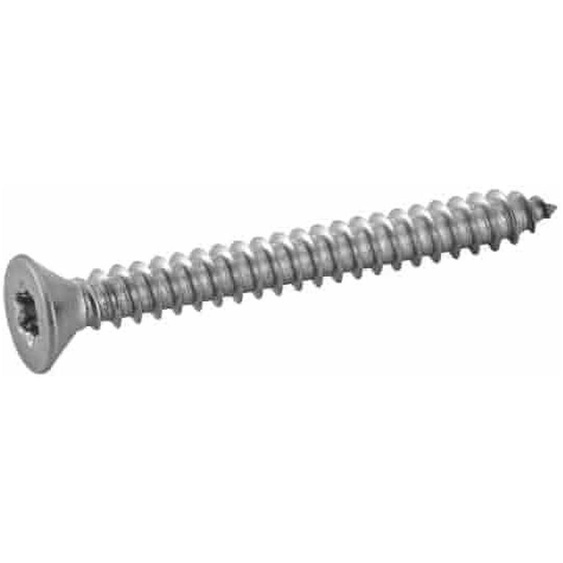 200 Vis à Tôle Tête Fraisée Six Lobes 4.8 x 70 mm - ISO 14586 - DIN 7982 - Inox A2 - D-Work