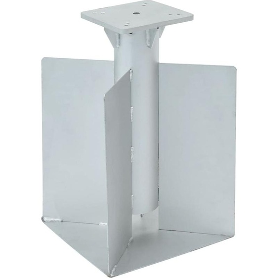2024 cloris Douille pour parasol Argenté 27,5x27,5x45 cm Acier - Pied de parasol CHY39493735