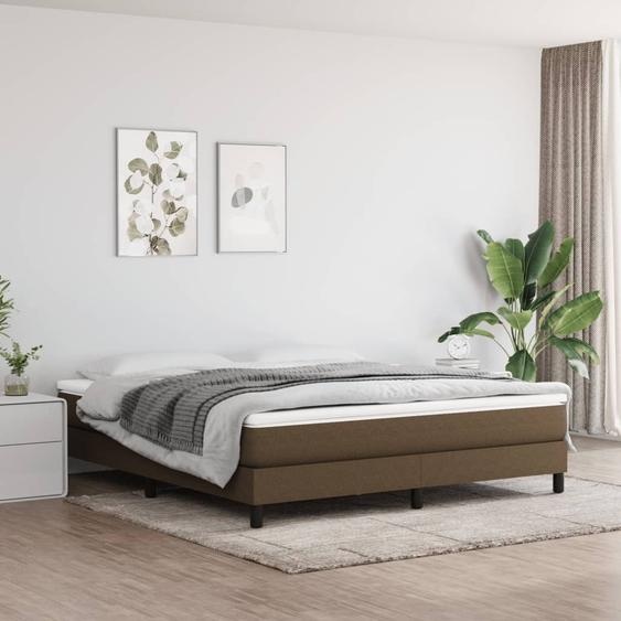 2024 Matelas moderne Cloris Matelas à ressorts ensachés Marron foncé 180x200x20 cm Tissu 337298