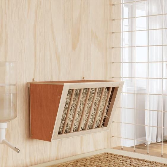 « 2024 » Râtelier à foin Cloris pour lapins 37 x 18,5 x 23 cm en bois massif de sapin - Plateaux de table CHY97203149