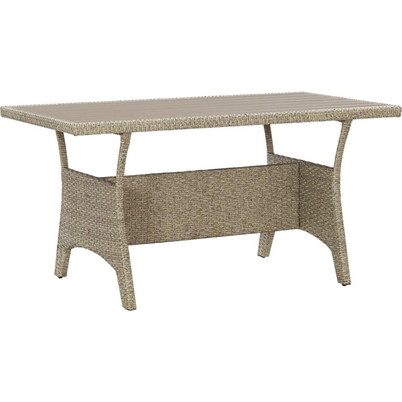 2024 Tables de jardin modernes Gris 120x70x66 cm Poly rotin 316772