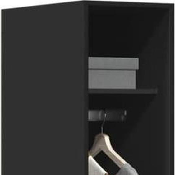 2025 cloris Armoire Noir 30x50x200 cm Bois composite - Armoires Sale4645471 2parcel