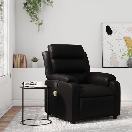 2025 Fauteuil relax de massage moderne, similicuir, noir - Fauteuil TV & Relax,Design 6549428 1parcel