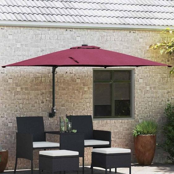 2025 Parasol de jardin moderne rouge et noir 248,5 x 247,5 x 160 cm - Parasols,Design 3537931 1parcel