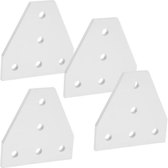 203040 Plaque de jonction en forme de T alliage daluminium 5trous pour profilé aluminium2020T