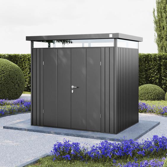210 x 150 cm Abri de jardin, gris métallique - (GFPV00981)