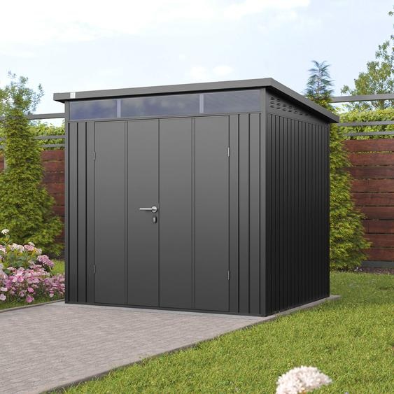 210 x 180 cm Abri de jardin, gris métallique - (GFPV00974)