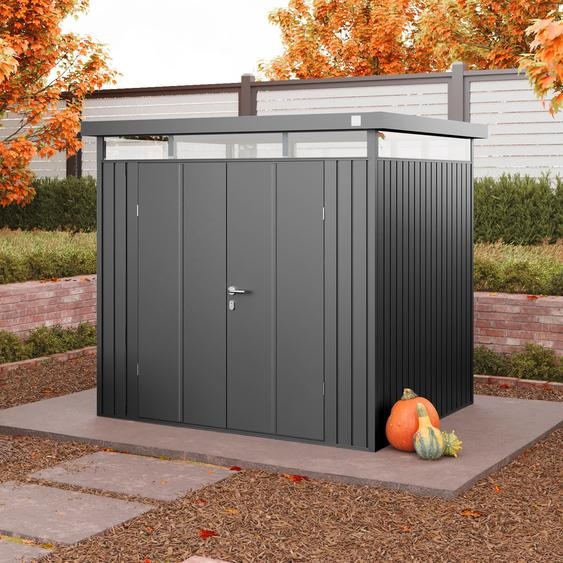210 x 180 cm Abri de jardin, gris métallique - (GFPV00982)
