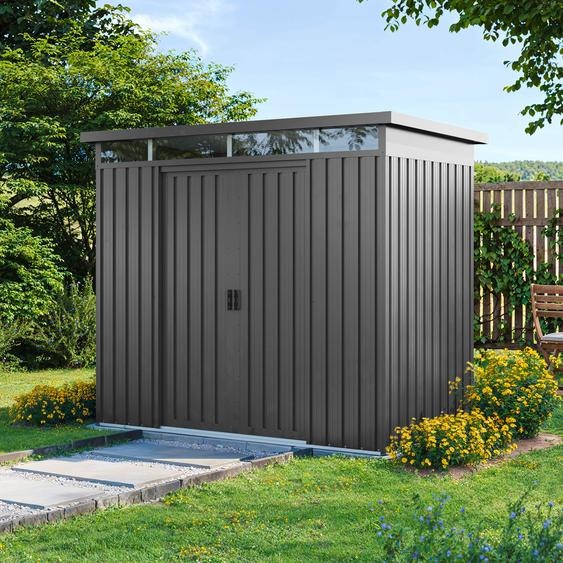200 x 110 cm Abri de jardin, gris-perle - (GFPV01008)