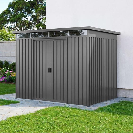 220 x 160 cm Abri de jardin, gris-perle - (GFPV01009)