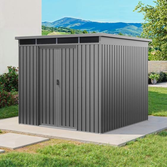 220 x 220 cm Abri de jardin, gris-perle - (GFPV01170)