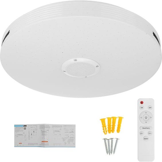 220V/110-220V Dimmable Bluetooth WIFI LED Plafonnier 256 RGB Musique Haut-parleur Lampe APP Remote - 110-220V 36W + télécommande