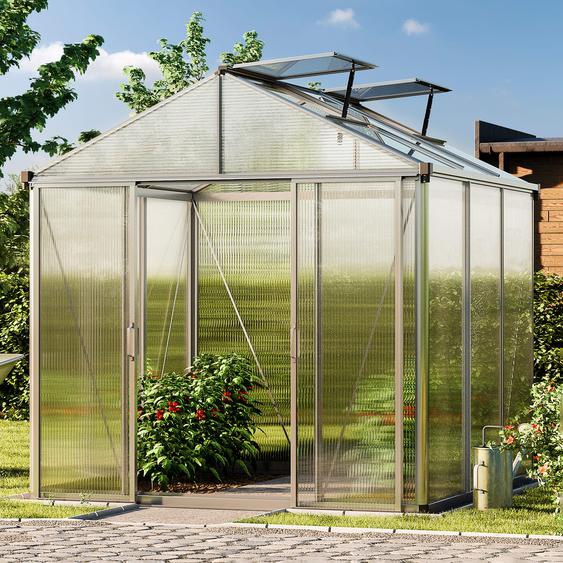 222 x 222 cm Serre de jardin, incl. kit daccessoires Pro 1 - (GFPV00100)