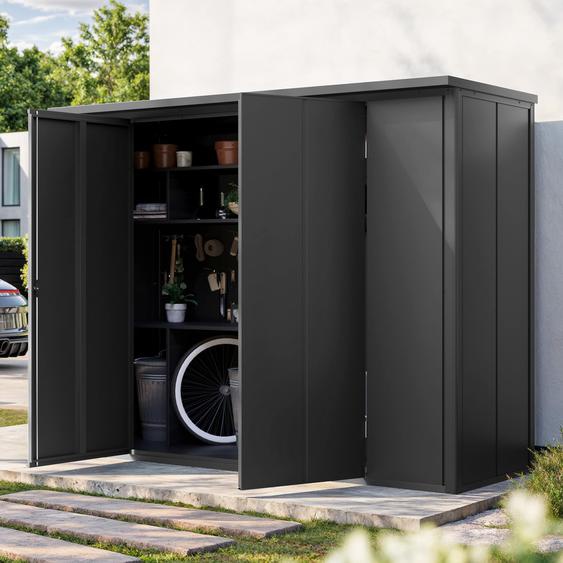 228 x 84 cm Armoire de jardin, anthracite - (GFPV00931)