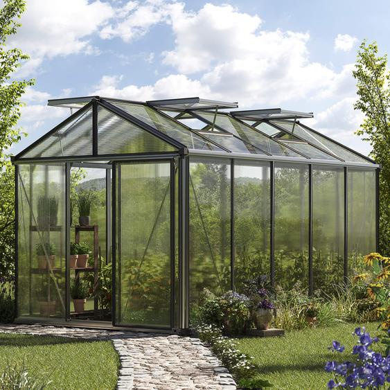 235 x 385 cm Serre de jardin, aluminium, incl. kit daccessoires Pro 2 - (GFPV00190)