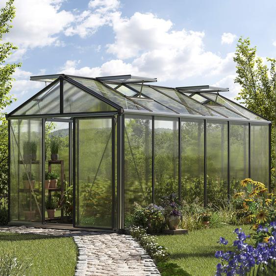 235 x 460 cm Serre de jardin, aluminium, incl. kit daccessoires Pro 2 - (GFPV00165)