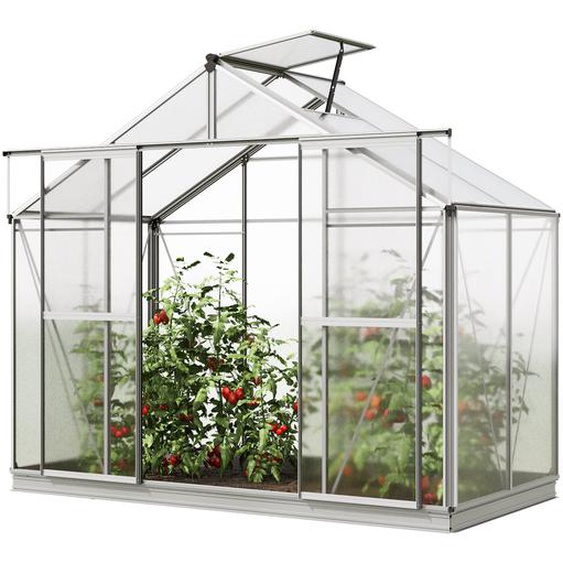256 x 131 cm Serre de jardin, incl. kit daccessoires XL, 6 mm panneaux double paroi - (GFPV00735)