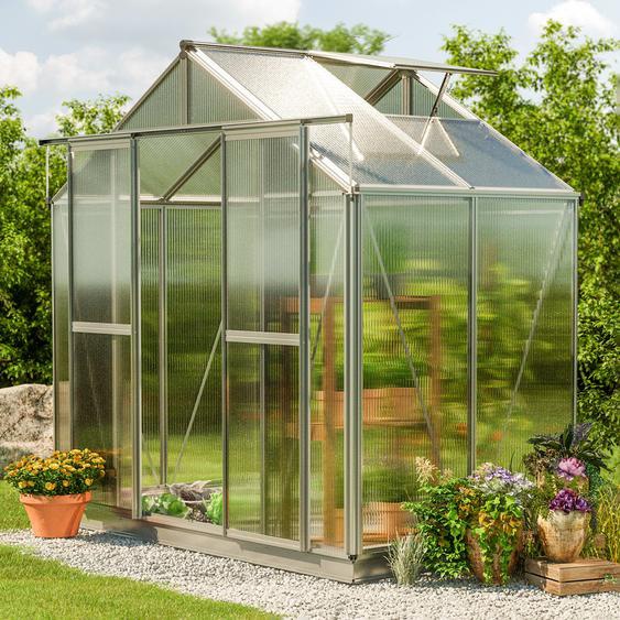 259 x 133 cm Serre de jardin, incl. kit daccessoires XL, 8 mm panneaux double paroi - (GFPV00060)