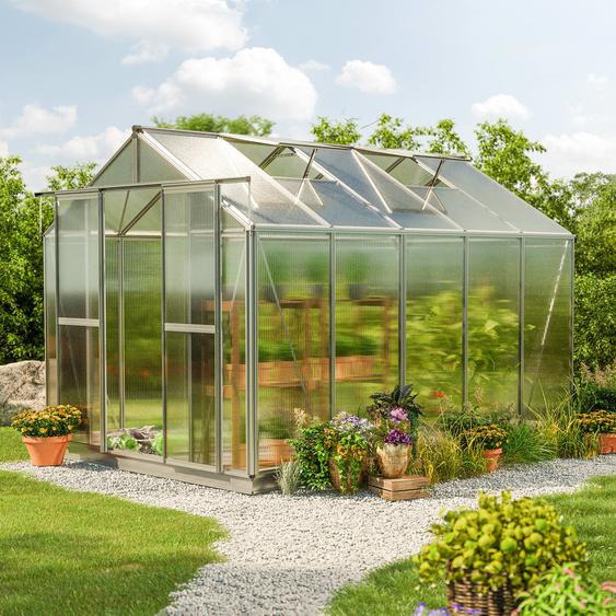 259 x 322 cm Serre de jardin, 6 mm panneaux double paroi - (GFPV00074)