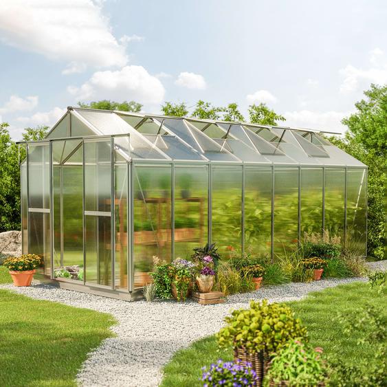 259 x 513 cm Serre de jardin, incl. kit daccessoires XL, 8 mm panneaux double paroi - (GFPV00096)