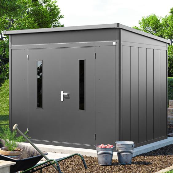 263 x 228 cm Abri de jardin, anthracite - (GFPV00912)