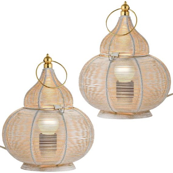 2er Set Lampe de table Lampe de chevet Lampe Boho Décoration 25c