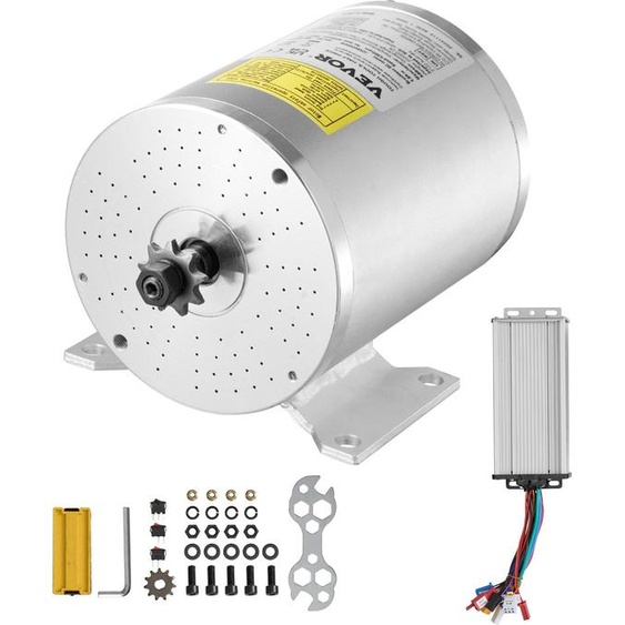 2kW Moteur à courant continu sans balais 48V 4300U/min Moteur électrique Contrôleur