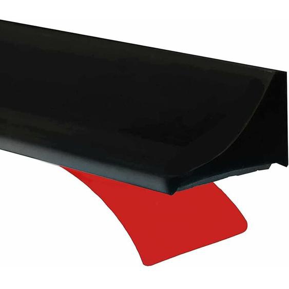 2m Noir Barriere Douche Et Système De Rétention Silicone,Anti Débordement Seuil De Douche Barrage Deau En Caoutchouc Autocollante,Joint Porte