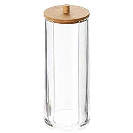 2pcs Accessoires de Salle de Bain Porte Coton Tige Rond Organisateur de Tampon Coton Boule