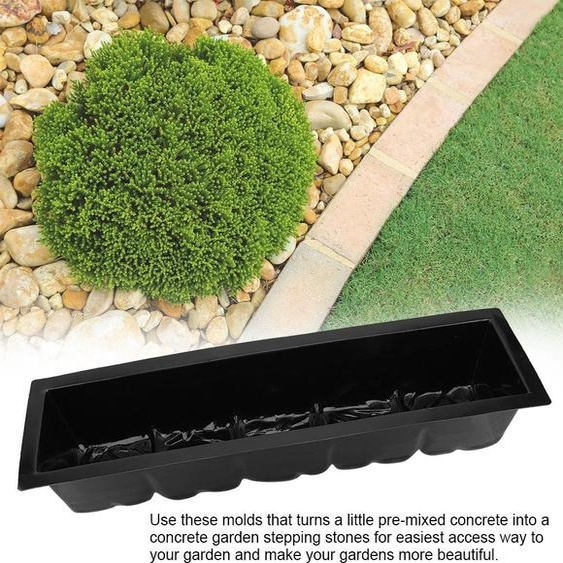 2pcs Paving Mold with Pattern DIY Plastic Paving Stone Molds Path Maker Concrete Mold