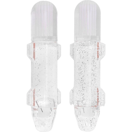 2pcs pêche sous-marine fibre de verre légère -LED gouttes profondes Flashing Lockants Outils lampes de pêche blanc