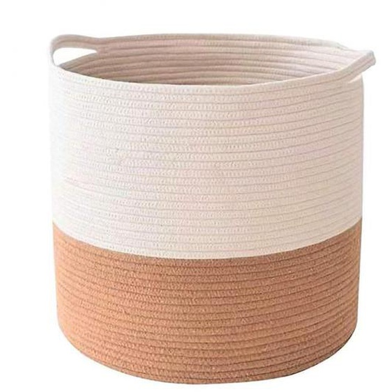 2pcs zostères ventre BasketsHandles usine t Organisateur Nursery Tissé Lave-linge Chambre pique-nique (S)