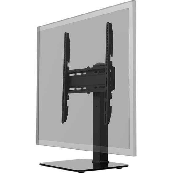 2x Goobay 58524 Basic Pied de TV Basic Fix, noir - Support pour téléviseurs et moniteurs entre 32 et 55 pouces (81-140 cm), pivotant