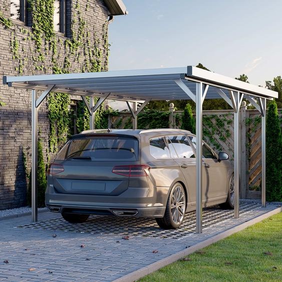 3,05x5,04m Carport, aluminium eloxé - (GFPV00950)