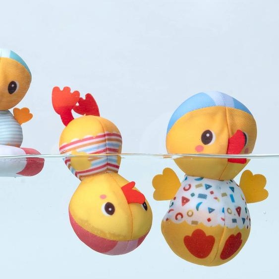 3 canards de bain S multicolore