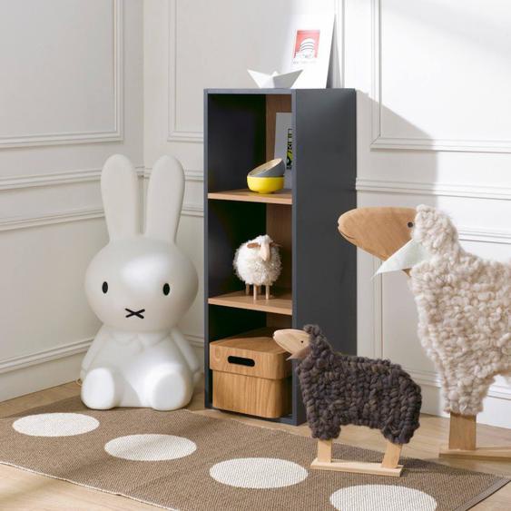 3 Cases De Rangement Effet Bois Tom & Apolline Ardoise
