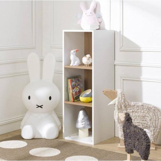 3 Cases De Rangement Effet Bois Tom & Apolline Blanc
