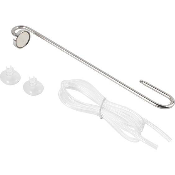 304 Surface miroir en acier inoxydable Aquarium externe en forme de U Diffuseur doxygène Réservoir à poissons CO2 Attirail dair atomiseur (30 cm)