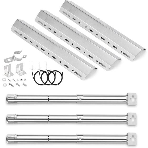 31-44 cm Brûleur et 30-72 cm Diffuseur de chaleur pour ProfiCook, Campingaz, Charbroil, Brinkmann, Barbecook, pièce détachée pour couvercle de