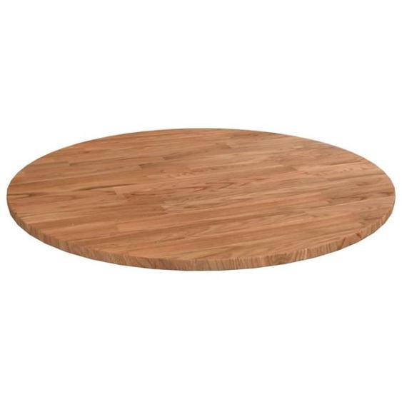 342960  vidaXL Dessus de table rond Marron clair Ø50x1,5 cm Bois chêne traité