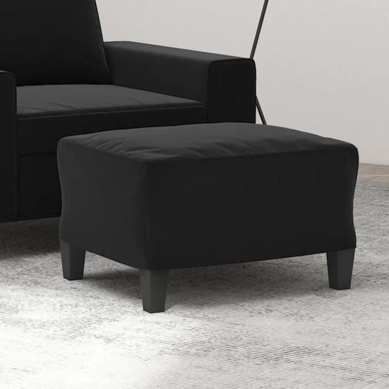 349344  vidaXL Repose-pied Noir 60x50x41 cm Tissu microfibre