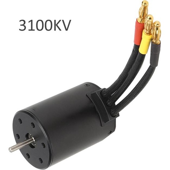 3650 Brushless Motor RC Car Part Accessory Fit for HSP 1/8 1/10 RC Car Black3100KV