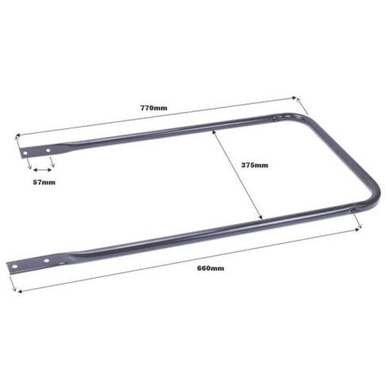 381006686/0 - Guidon inférieur pour tondeuse Castelgarden / ggp / Stiga