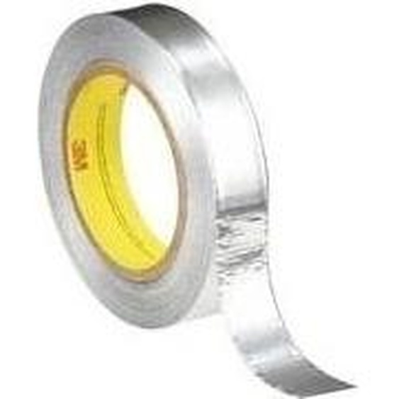 3M ruban adhésif métallique 425, 38 mm x 55 m, argent Support en aluminium souple, résistant à des températures de -55 à