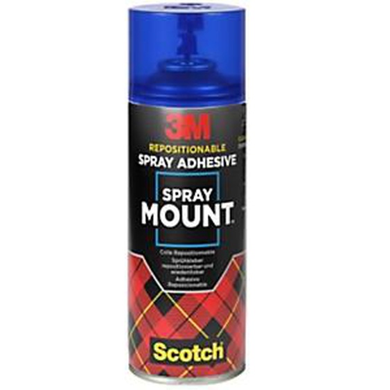 3M™ Colle adhésive repositionnable SprayMount™ sous forme de spray aérosol 400 ml transparent