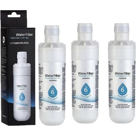 3pcs Filtre à Eau pour Réfrigérateur ADQ747935, Remplacement pour LT1000P/PC/PCS, MDJ64844601, ADQ74793501, ADQ7479350