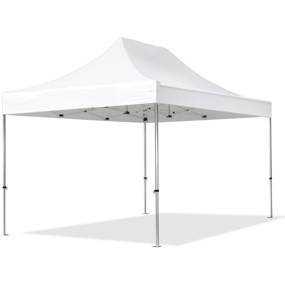 3x4,5 m Tonnelle pliante Alu, PVC 850, blanc - (578682)