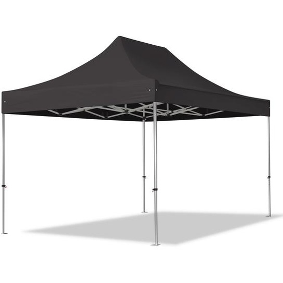 3x4,5 m Tonnelle pliante Alu, PVC 850, noir - (59301)
